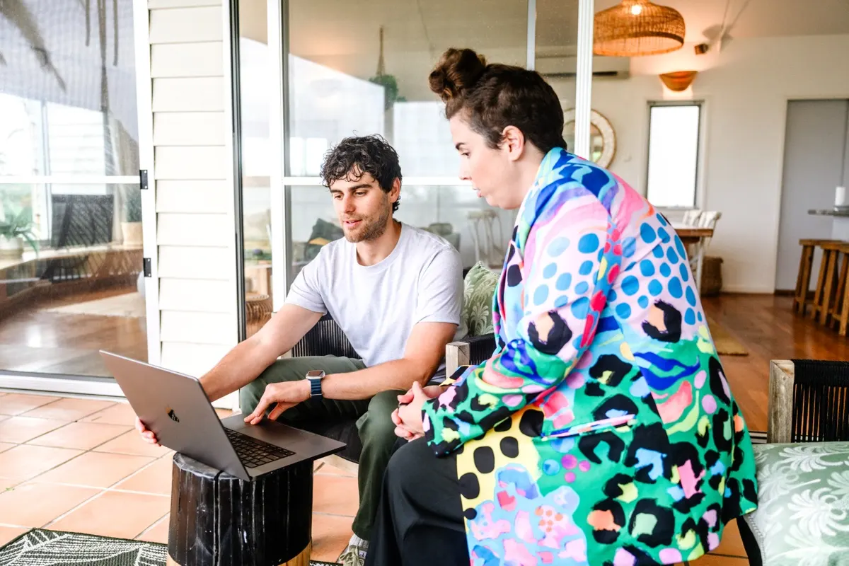 Josh and Teddi working through a GA4 property together